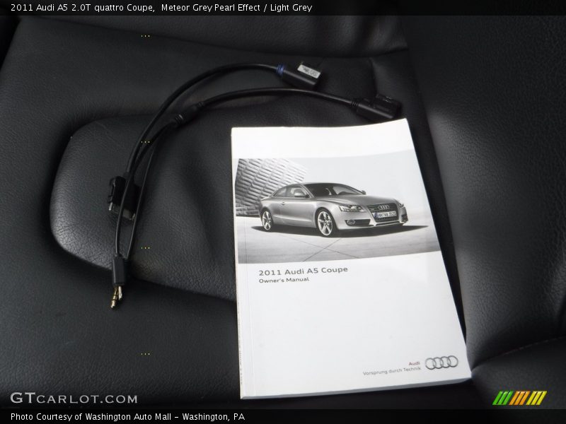 Meteor Grey Pearl Effect / Light Grey 2011 Audi A5 2.0T quattro Coupe