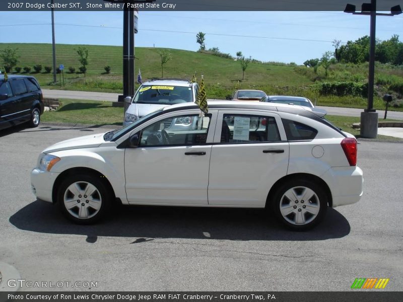 Stone White / Pastel Slate Gray 2007 Dodge Caliber SXT