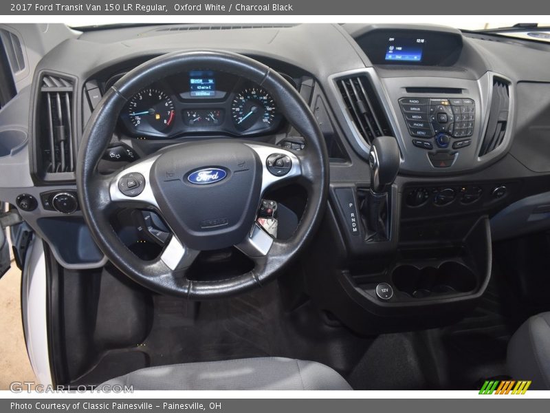 Oxford White / Charcoal Black 2017 Ford Transit Van 150 LR Regular