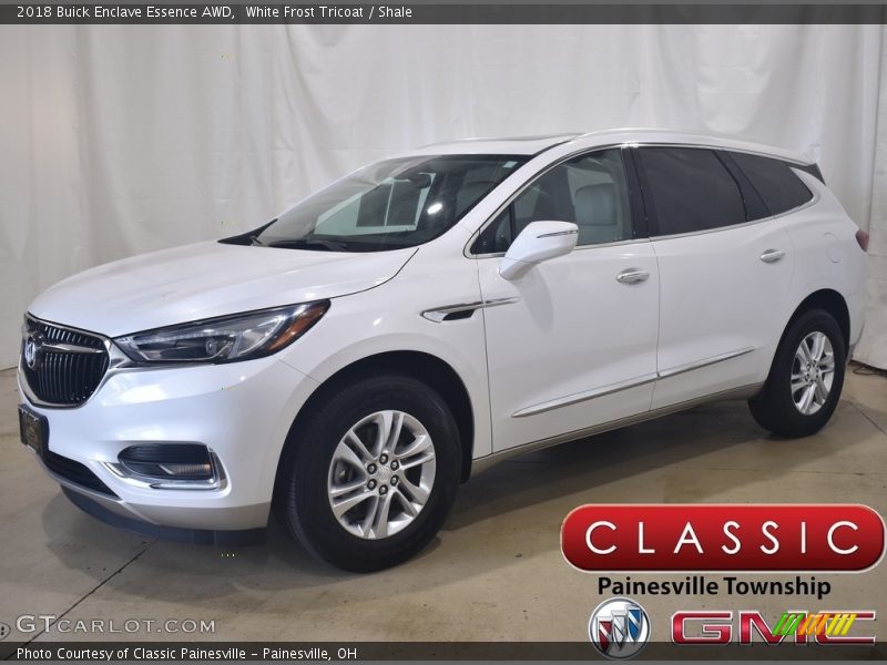 White Frost Tricoat / Shale 2018 Buick Enclave Essence AWD