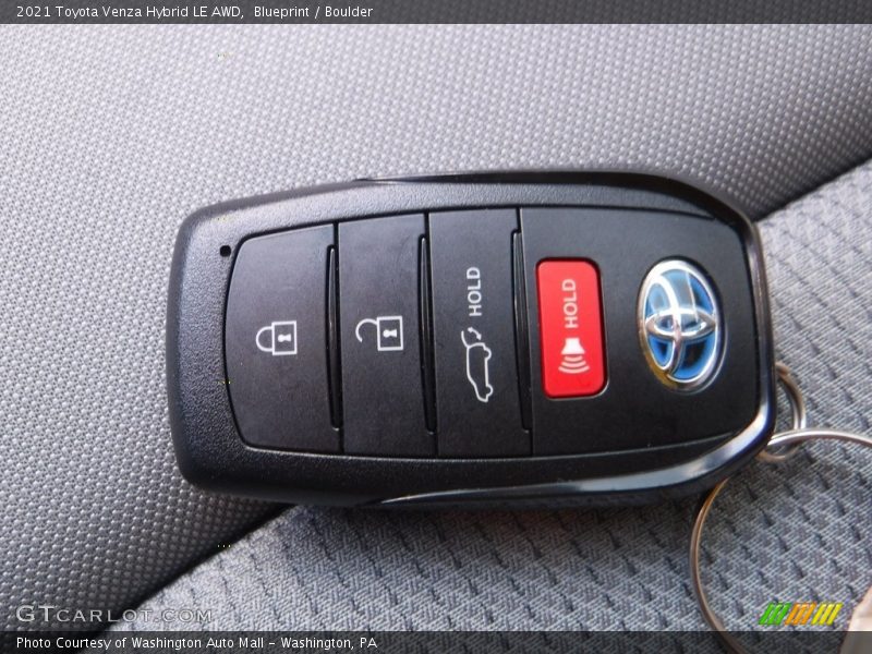 Keys of 2021 Venza Hybrid LE AWD