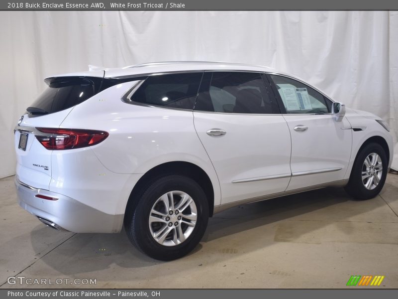 White Frost Tricoat / Shale 2018 Buick Enclave Essence AWD