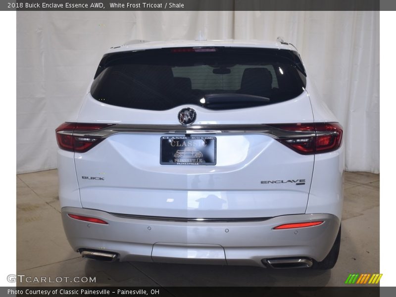 White Frost Tricoat / Shale 2018 Buick Enclave Essence AWD