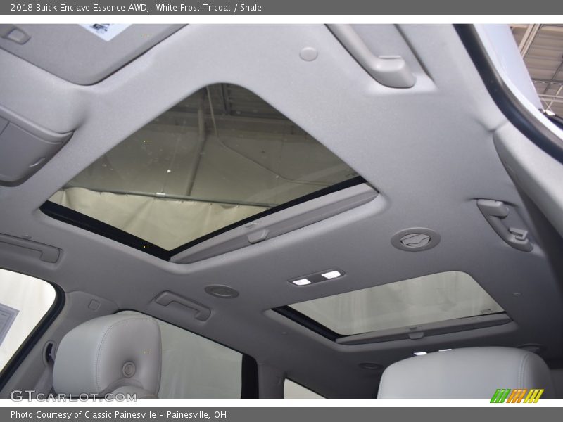 White Frost Tricoat / Shale 2018 Buick Enclave Essence AWD