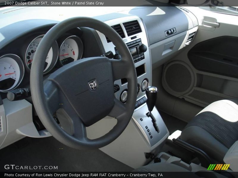 Stone White / Pastel Slate Gray 2007 Dodge Caliber SXT