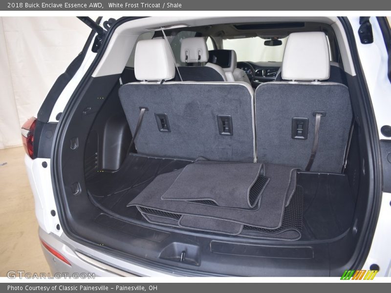 White Frost Tricoat / Shale 2018 Buick Enclave Essence AWD