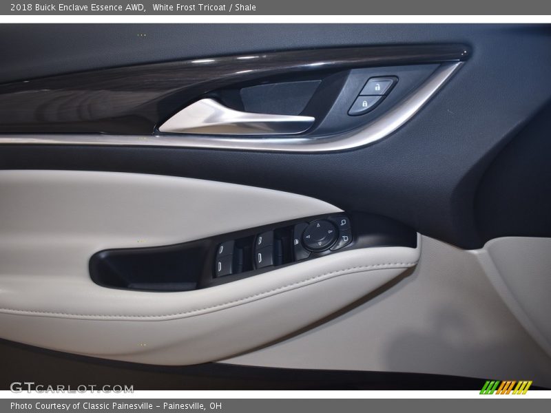 White Frost Tricoat / Shale 2018 Buick Enclave Essence AWD