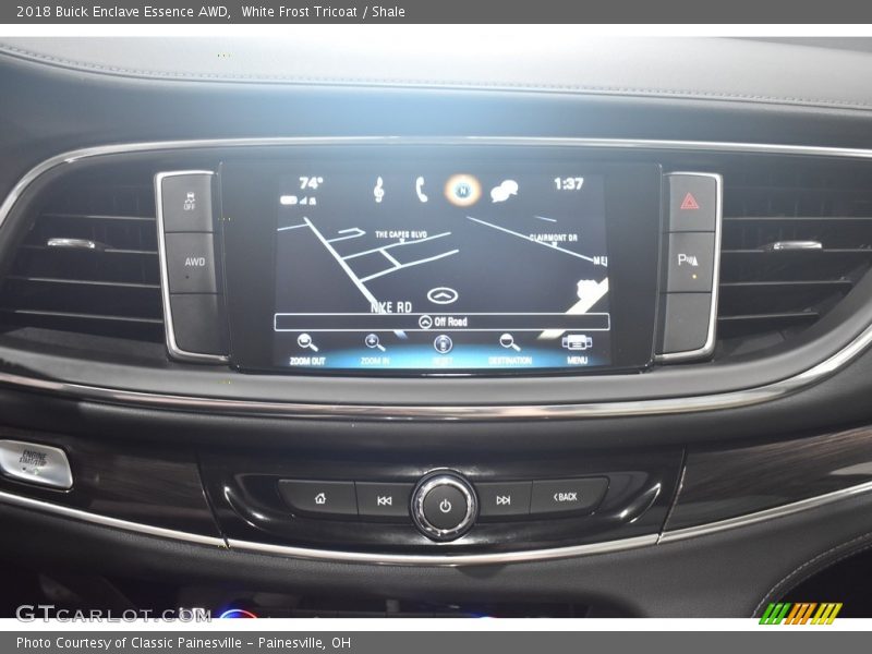 White Frost Tricoat / Shale 2018 Buick Enclave Essence AWD