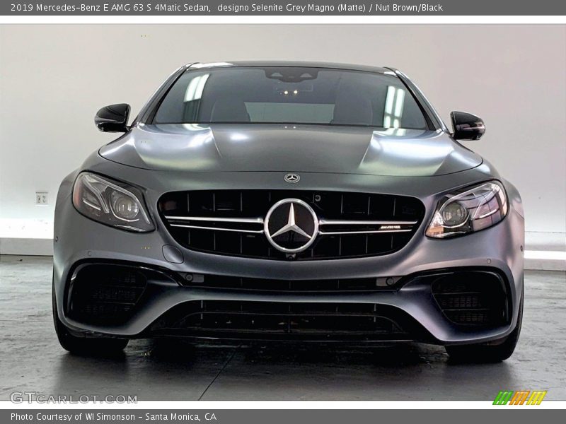 designo Selenite Grey Magno (Matte) / Nut Brown/Black 2019 Mercedes-Benz E AMG 63 S 4Matic Sedan
