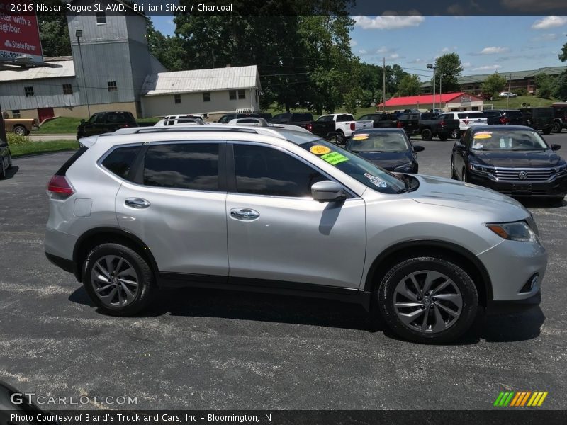 Brilliant Silver / Charcoal 2016 Nissan Rogue SL AWD
