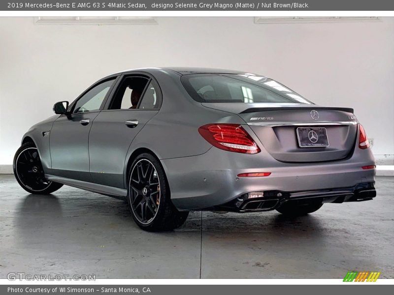 designo Selenite Grey Magno (Matte) / Nut Brown/Black 2019 Mercedes-Benz E AMG 63 S 4Matic Sedan