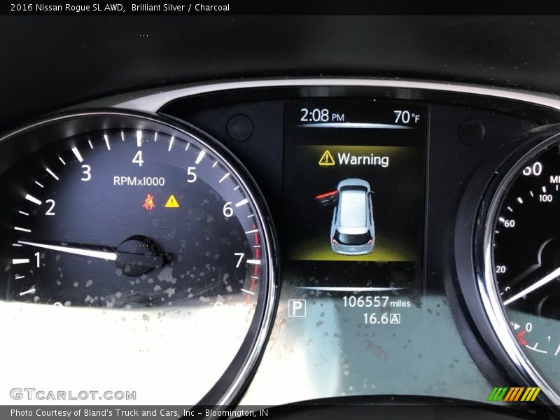 Brilliant Silver / Charcoal 2016 Nissan Rogue SL AWD