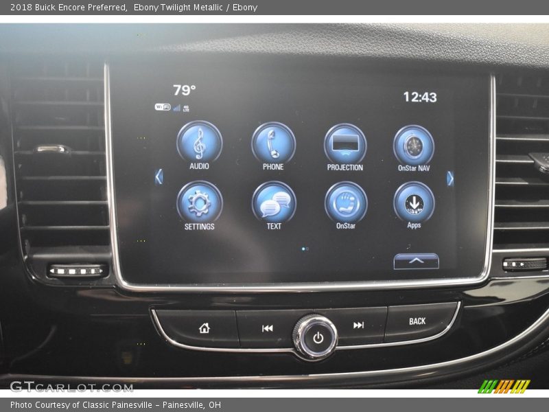 Ebony Twilight Metallic / Ebony 2018 Buick Encore Preferred