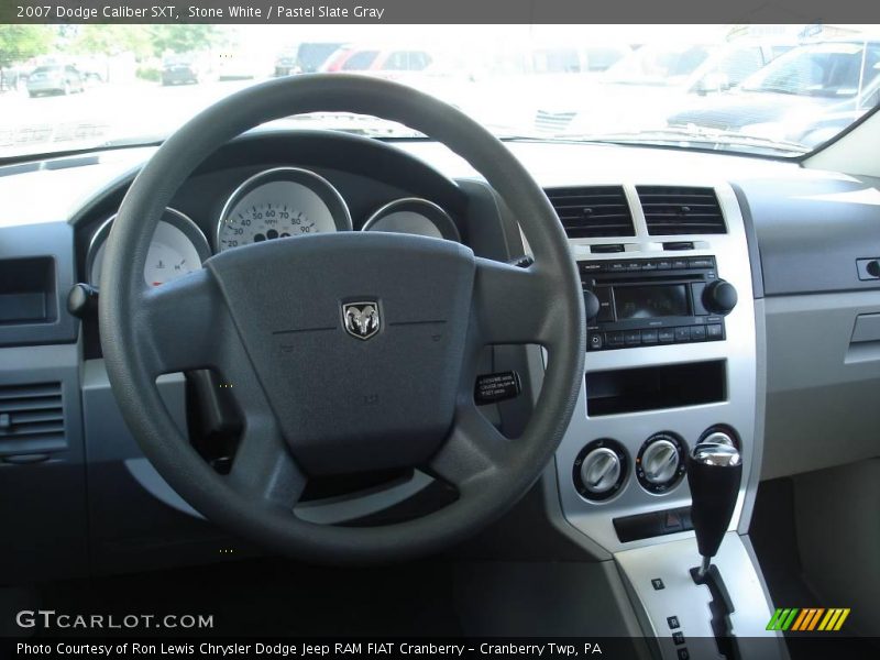 Stone White / Pastel Slate Gray 2007 Dodge Caliber SXT