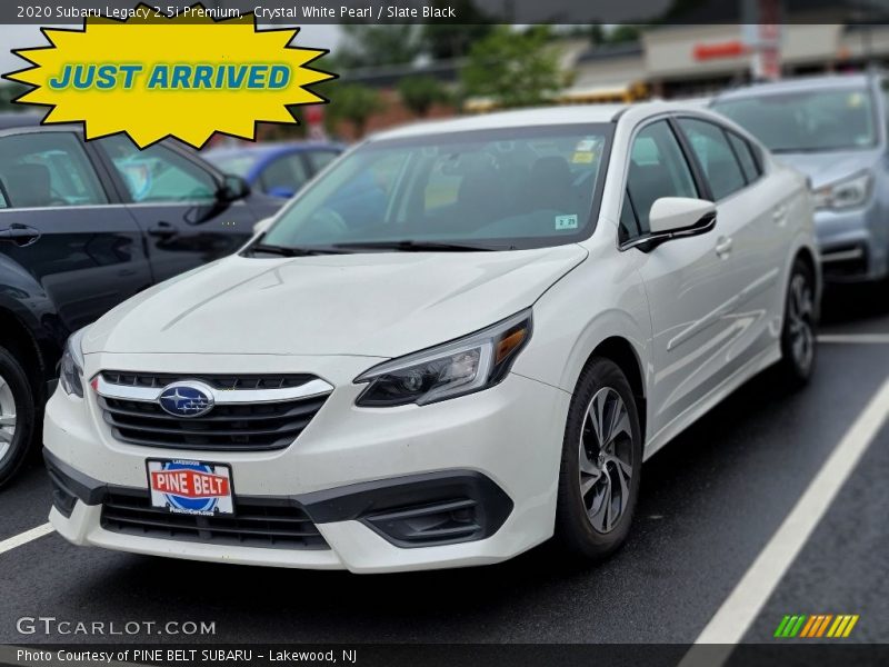 Crystal White Pearl / Slate Black 2020 Subaru Legacy 2.5i Premium