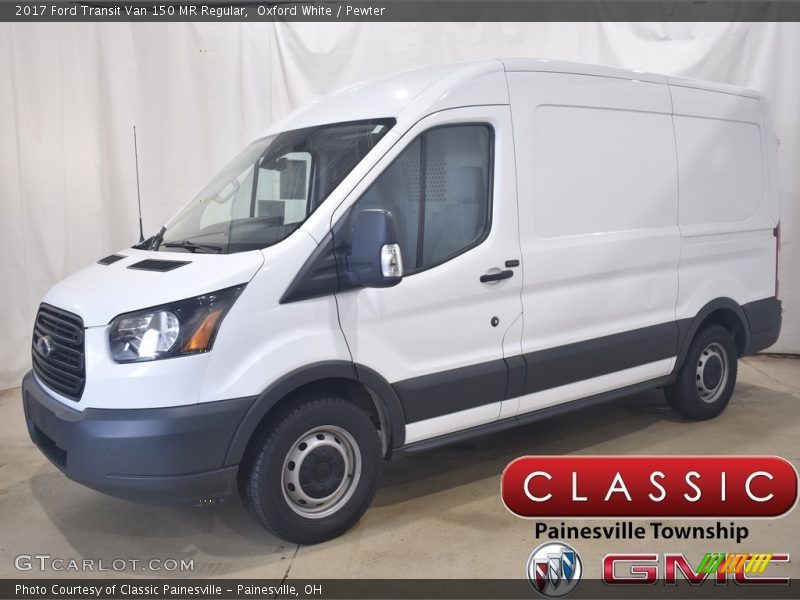 Oxford White / Pewter 2017 Ford Transit Van 150 MR Regular
