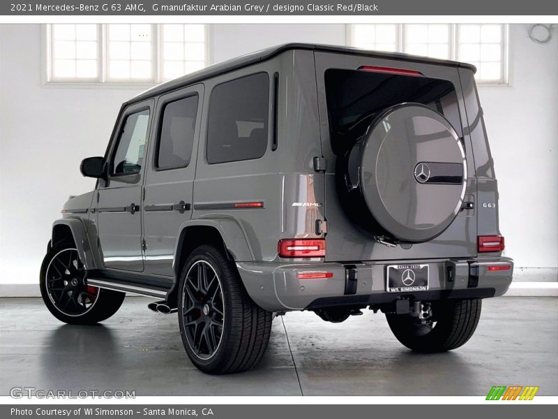 G manufaktur Arabian Grey / designo Classic Red/Black 2021 Mercedes-Benz G 63 AMG