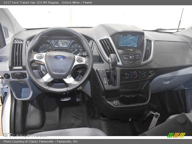 Oxford White / Pewter 2017 Ford Transit Van 150 MR Regular