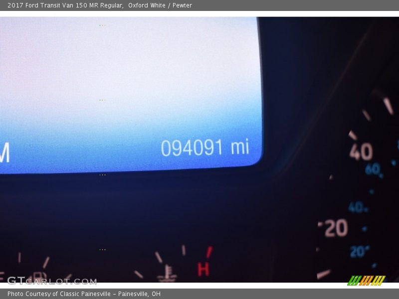 Oxford White / Pewter 2017 Ford Transit Van 150 MR Regular