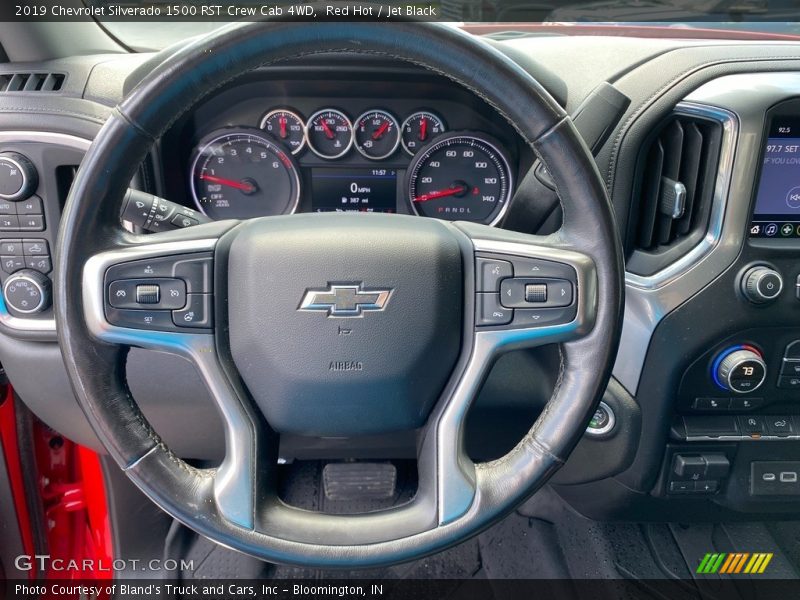 Red Hot / Jet Black 2019 Chevrolet Silverado 1500 RST Crew Cab 4WD