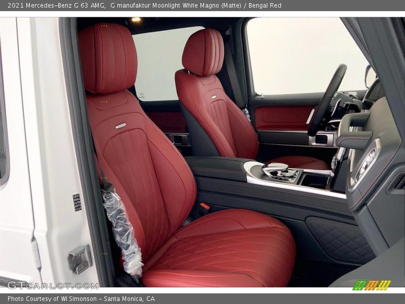 G manufaktur Moonlight White Magno (Matte) / Bengal Red 2021 Mercedes-Benz G 63 AMG