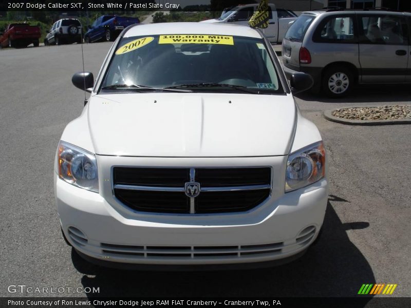 Stone White / Pastel Slate Gray 2007 Dodge Caliber SXT