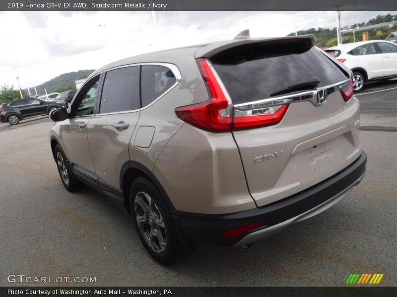 Sandstorm Metallic / Ivory 2019 Honda CR-V EX AWD