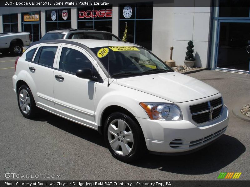 Stone White / Pastel Slate Gray 2007 Dodge Caliber SXT