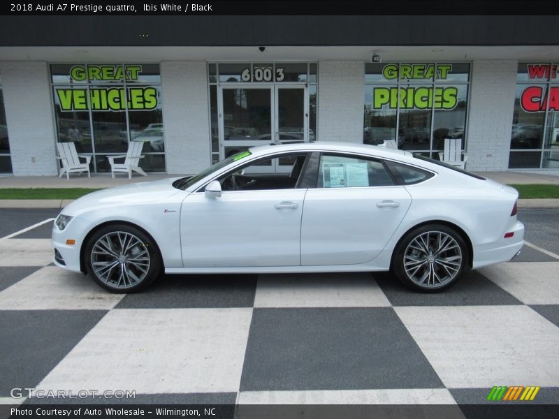 Ibis White / Black 2018 Audi A7 Prestige quattro