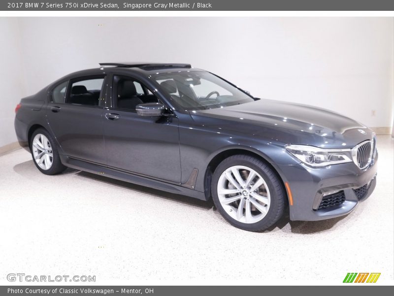 Singapore Gray Metallic / Black 2017 BMW 7 Series 750i xDrive Sedan