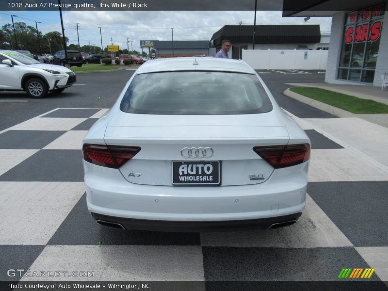 Ibis White / Black 2018 Audi A7 Prestige quattro