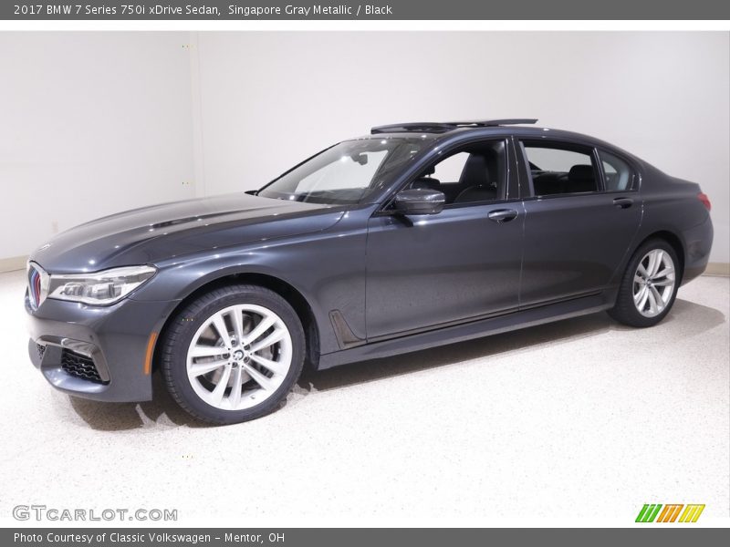 Singapore Gray Metallic / Black 2017 BMW 7 Series 750i xDrive Sedan