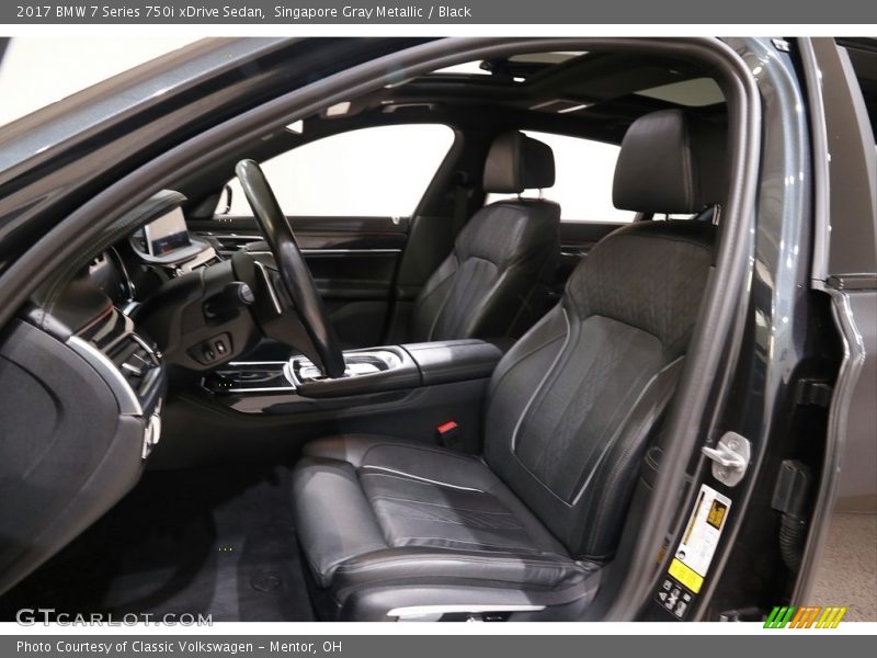 Singapore Gray Metallic / Black 2017 BMW 7 Series 750i xDrive Sedan