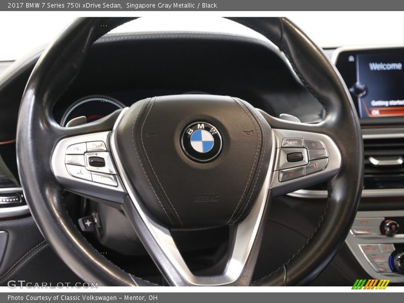Singapore Gray Metallic / Black 2017 BMW 7 Series 750i xDrive Sedan
