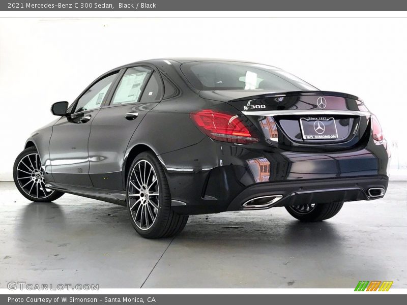 Black / Black 2021 Mercedes-Benz C 300 Sedan