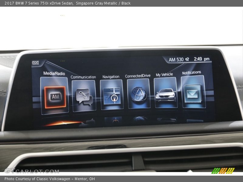 Singapore Gray Metallic / Black 2017 BMW 7 Series 750i xDrive Sedan