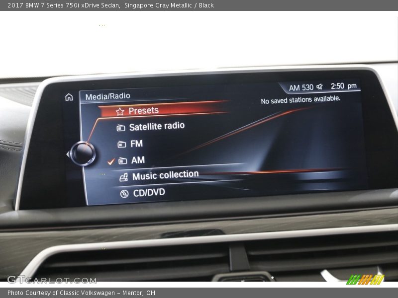 Singapore Gray Metallic / Black 2017 BMW 7 Series 750i xDrive Sedan