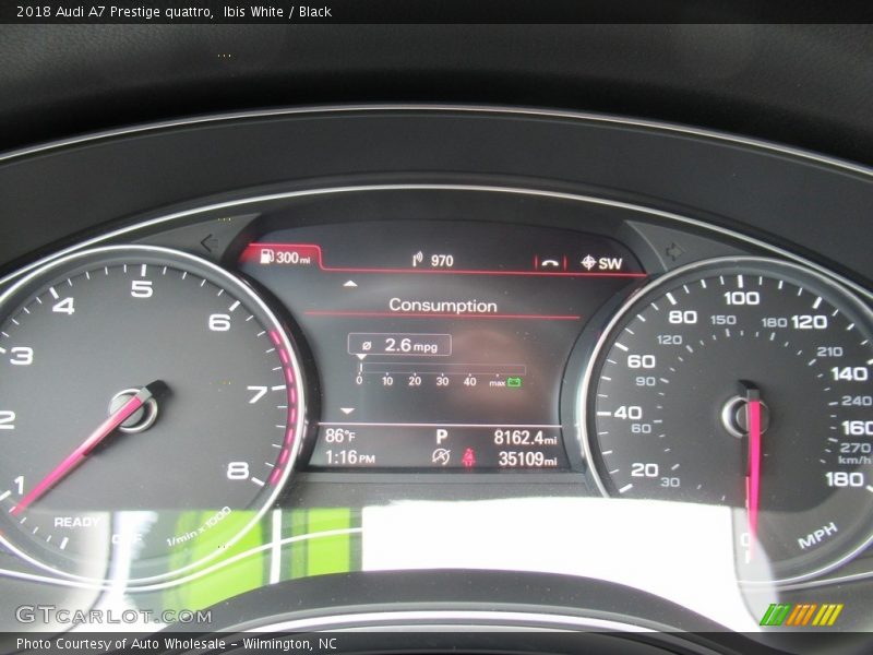 Ibis White / Black 2018 Audi A7 Prestige quattro