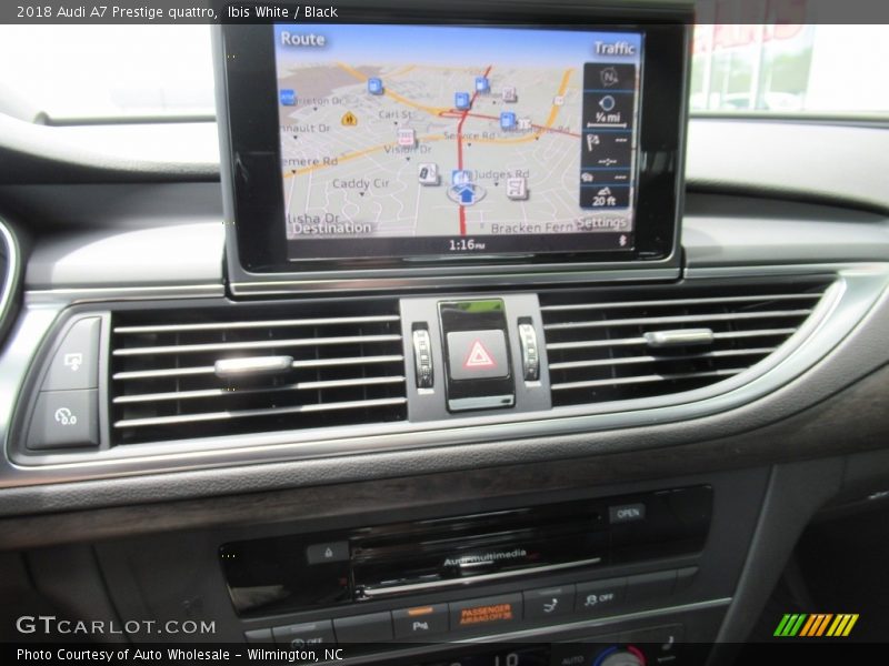 Ibis White / Black 2018 Audi A7 Prestige quattro