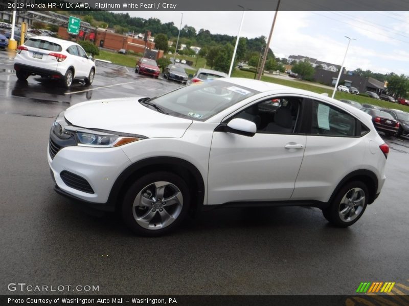 Platinum White Pearl / Gray 2019 Honda HR-V LX AWD