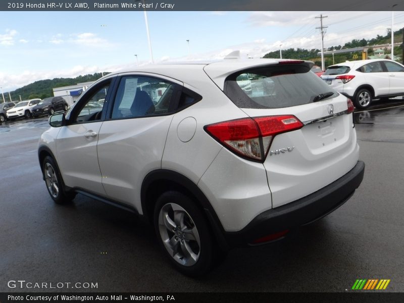Platinum White Pearl / Gray 2019 Honda HR-V LX AWD
