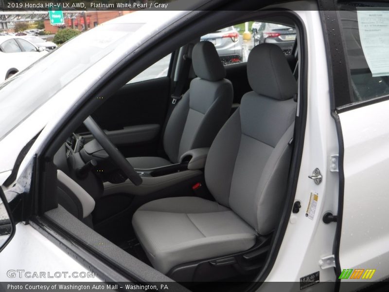 Platinum White Pearl / Gray 2019 Honda HR-V LX AWD