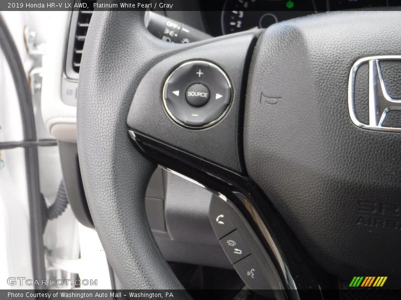 Platinum White Pearl / Gray 2019 Honda HR-V LX AWD