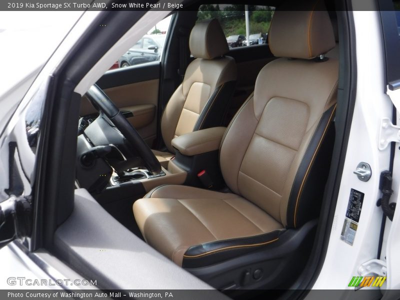 Front Seat of 2019 Sportage SX Turbo AWD