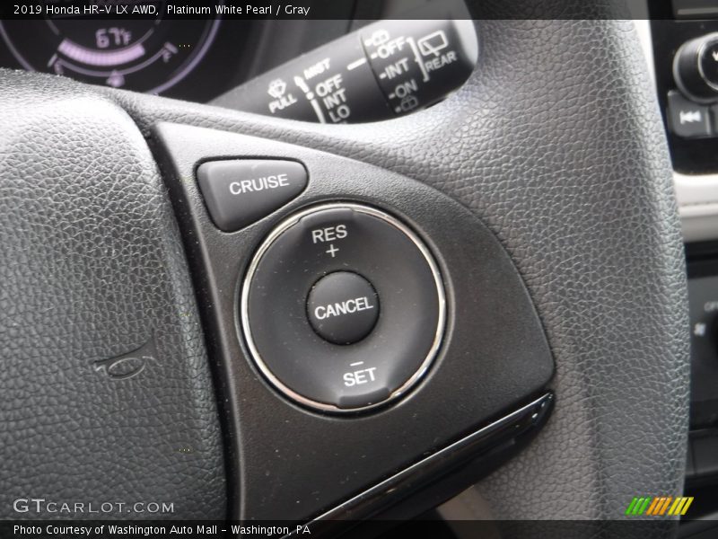Platinum White Pearl / Gray 2019 Honda HR-V LX AWD