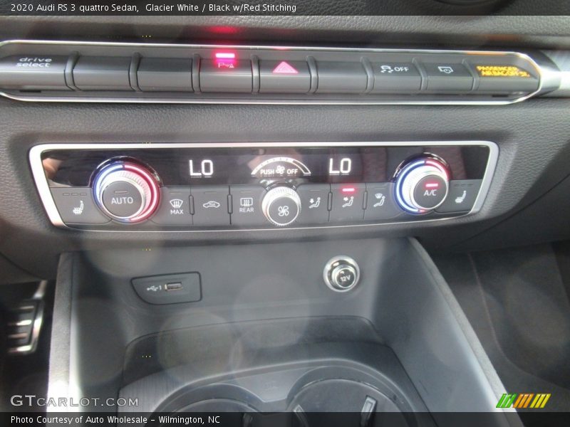 Controls of 2020 RS 3 quattro Sedan