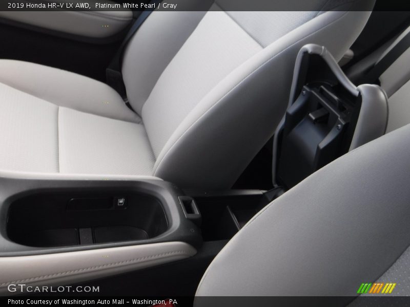 Platinum White Pearl / Gray 2019 Honda HR-V LX AWD