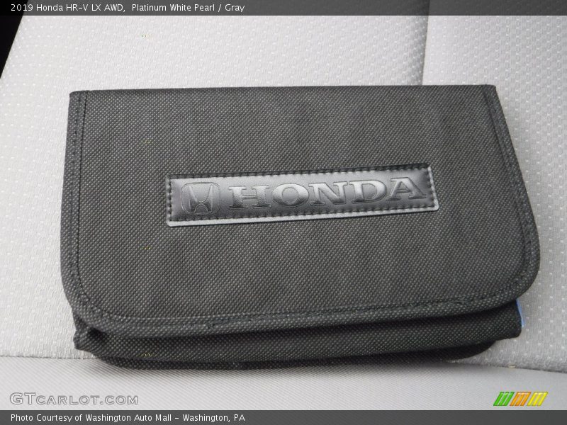 Platinum White Pearl / Gray 2019 Honda HR-V LX AWD