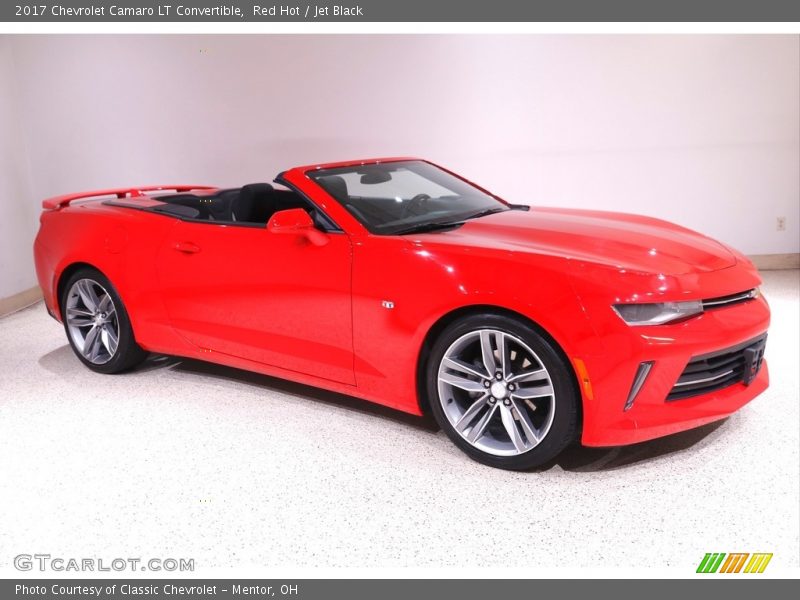 Red Hot / Jet Black 2017 Chevrolet Camaro LT Convertible