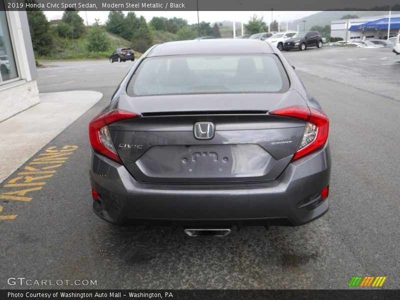 Modern Steel Metallic / Black 2019 Honda Civic Sport Sedan